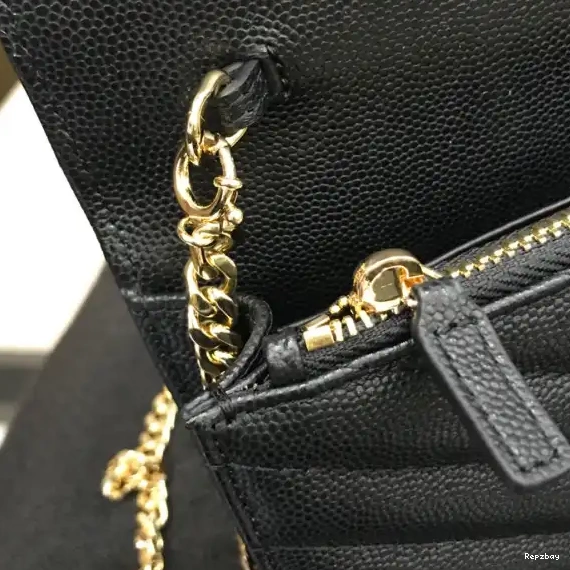Rep ladies REP CASSANDRE YSL MATELASSÉ CHAIN WALLET 0610